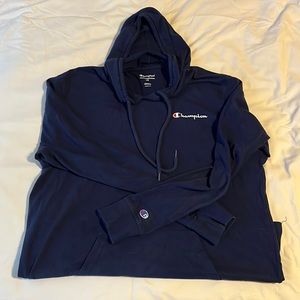 Champion Hoodie large navy blue